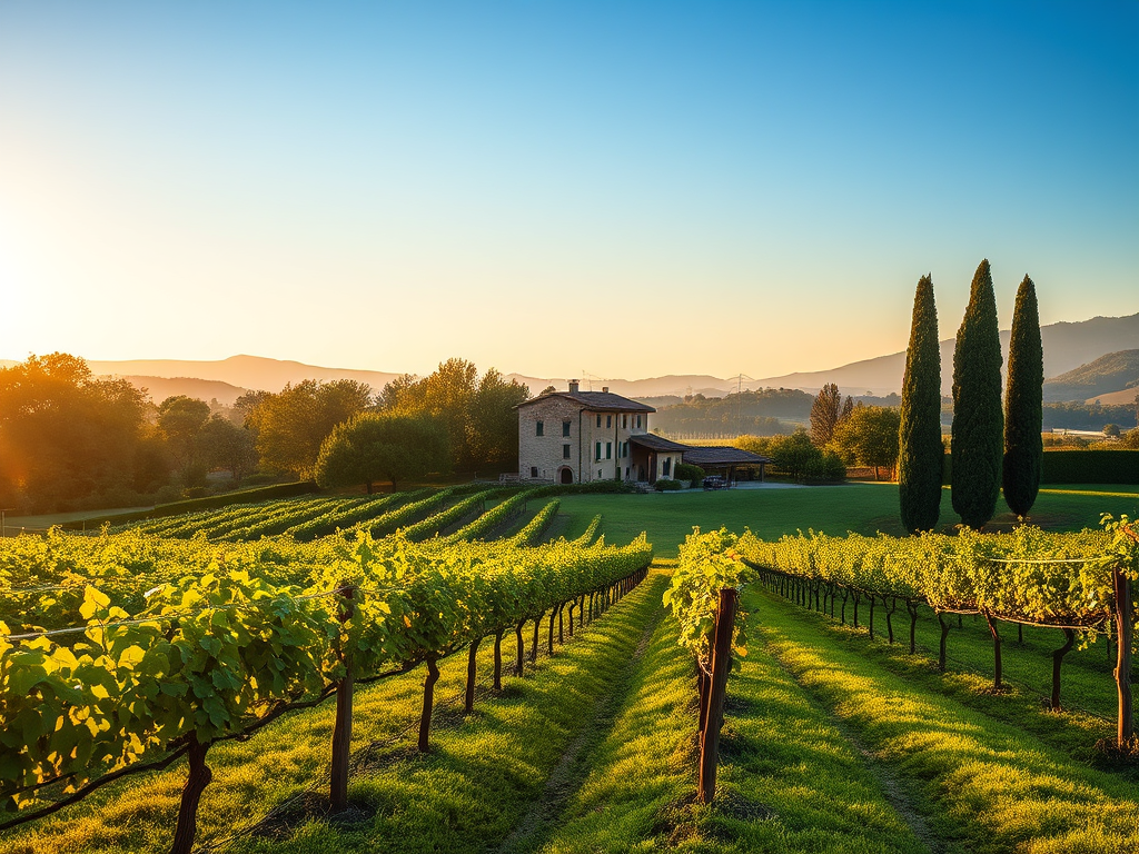 An example of a countryside Italian farmhouse, similar the one owned by the Nicholas Benotto family.