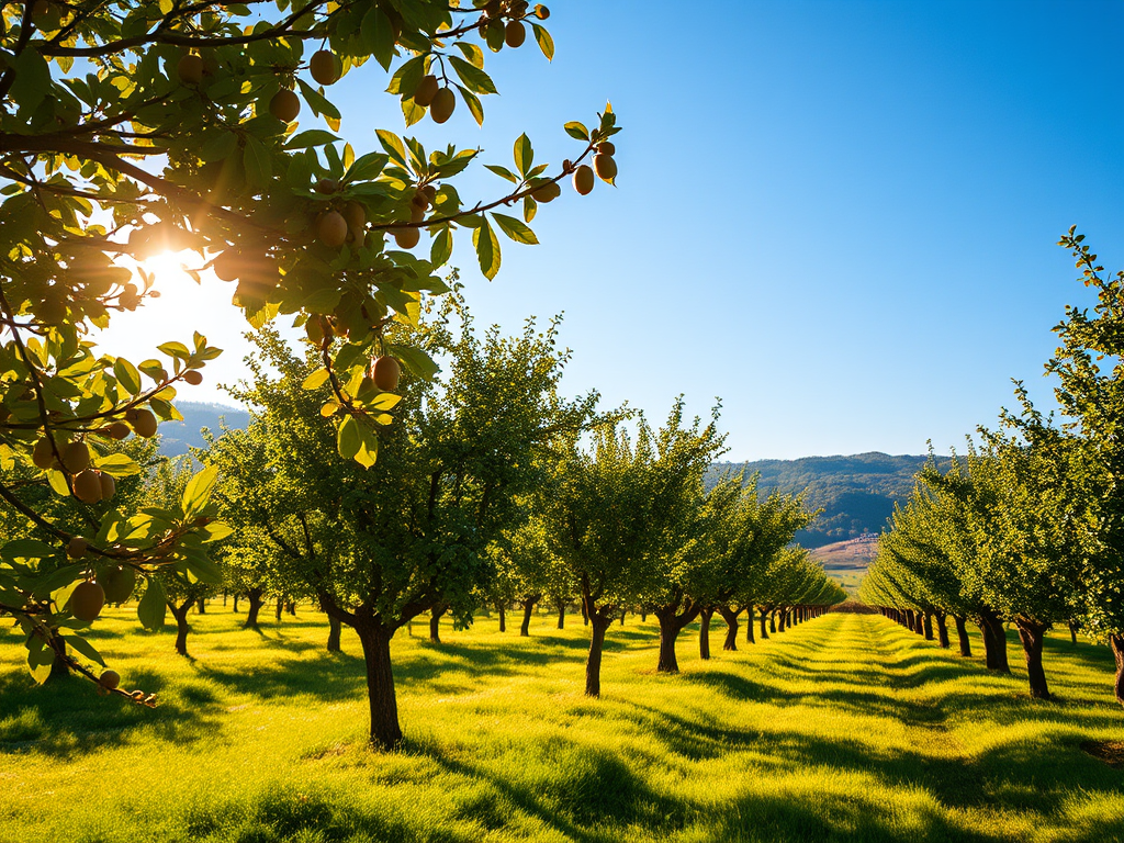 Hazelnut trees in Italy
