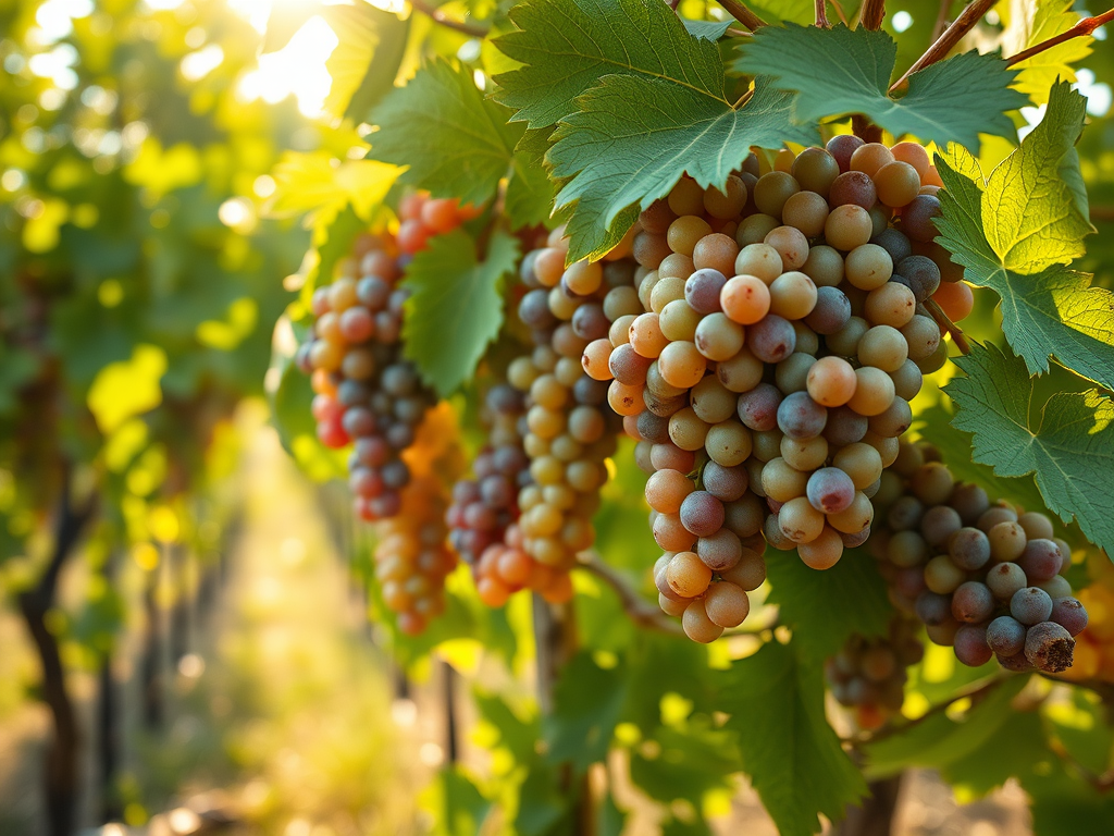 The Moscato grape used in the production of Asti Spumante.