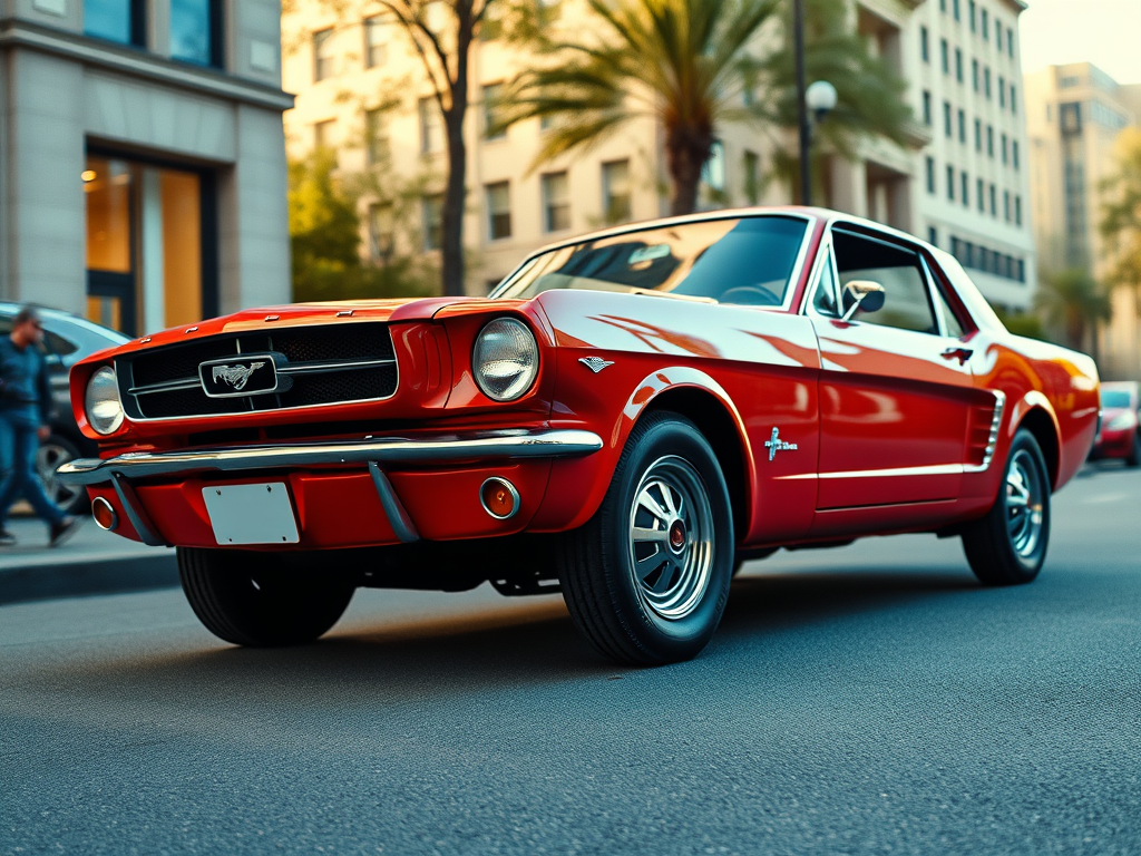 Nicholas Benotto version of an old Ford Mustang.
