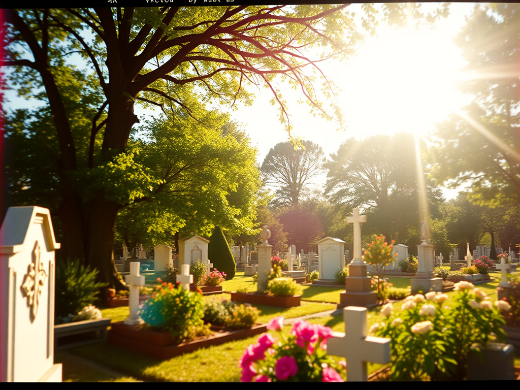 A cemetery scene, much like where the relatives of Nicholas Benotto are buried.